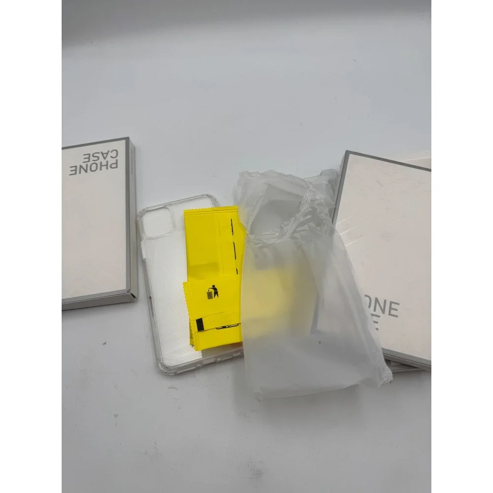 Lot of 3 Clear iPhone 11‎ Phone Cases with Screen Protector Accessories New